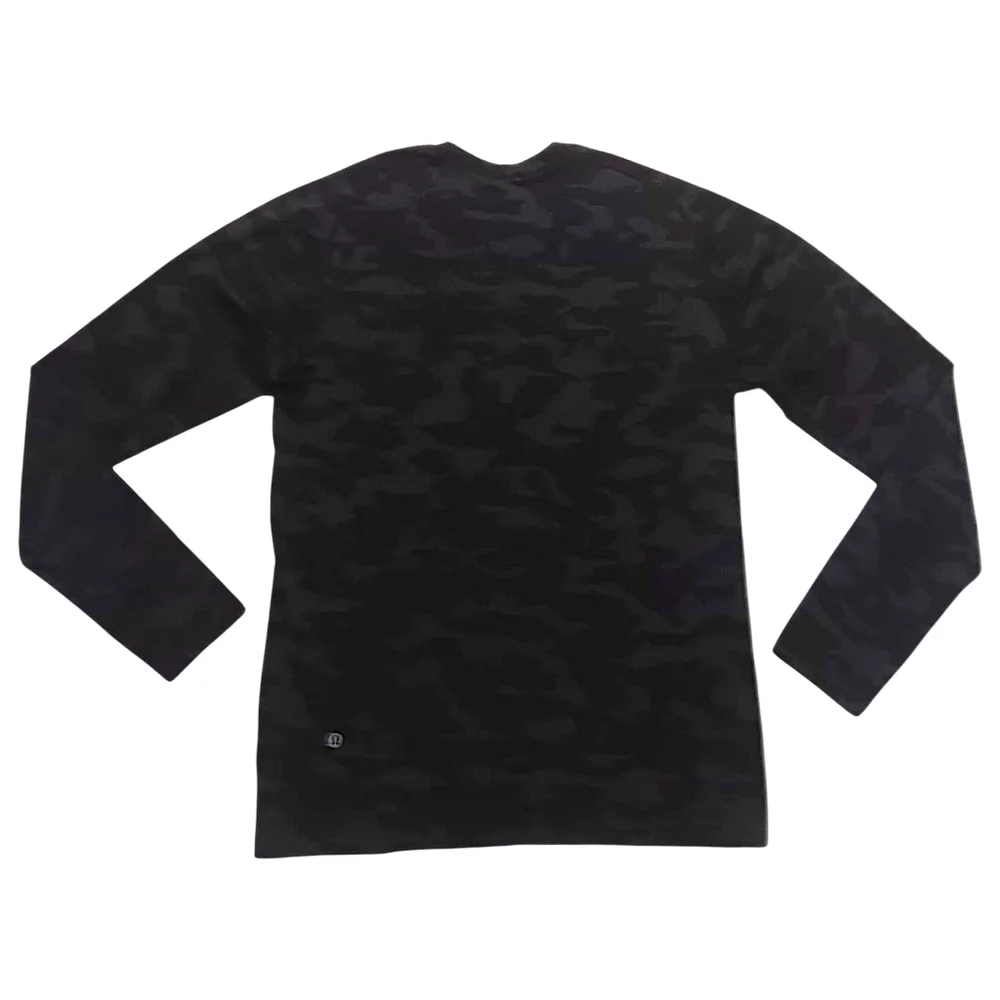 Lululemon Mens Small Camouflage Long Sleeve T-Shirt Activewear Training Gym - Picture 5 of 9